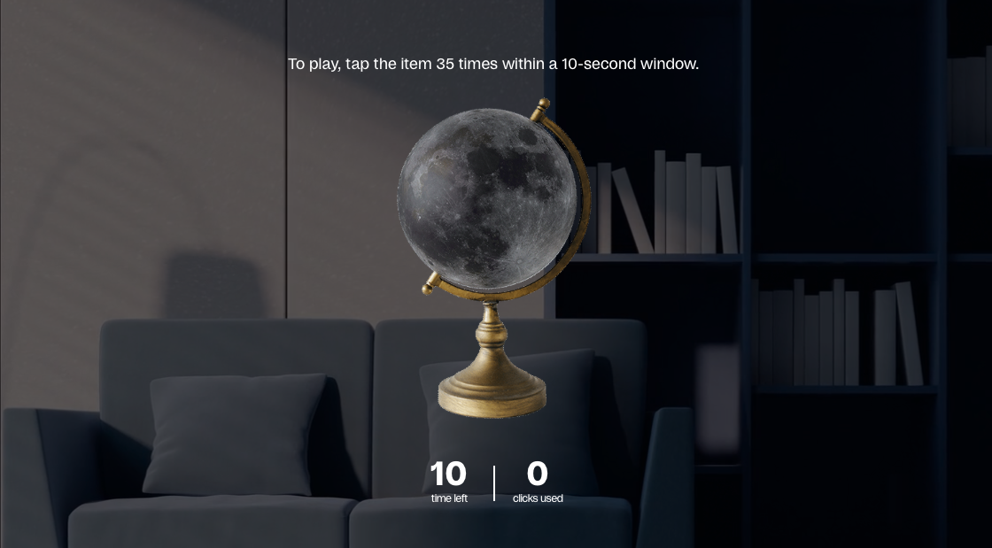 Tapping game. Games library